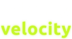 Velocity Logo - white and green